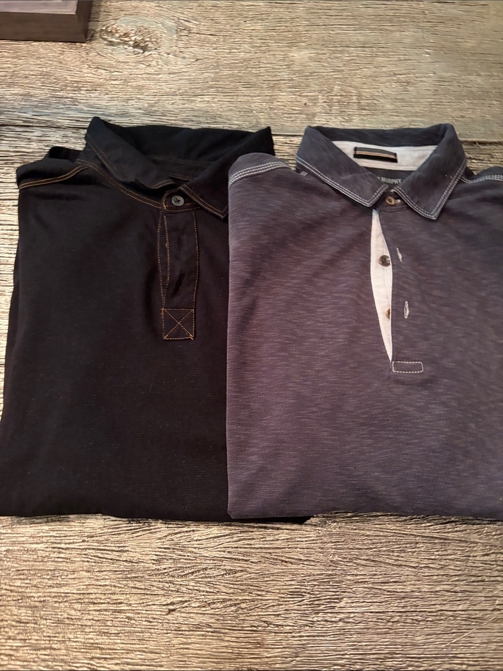 Johnston and Murphy bundle Men's Polo Shirt - Black and Grey.